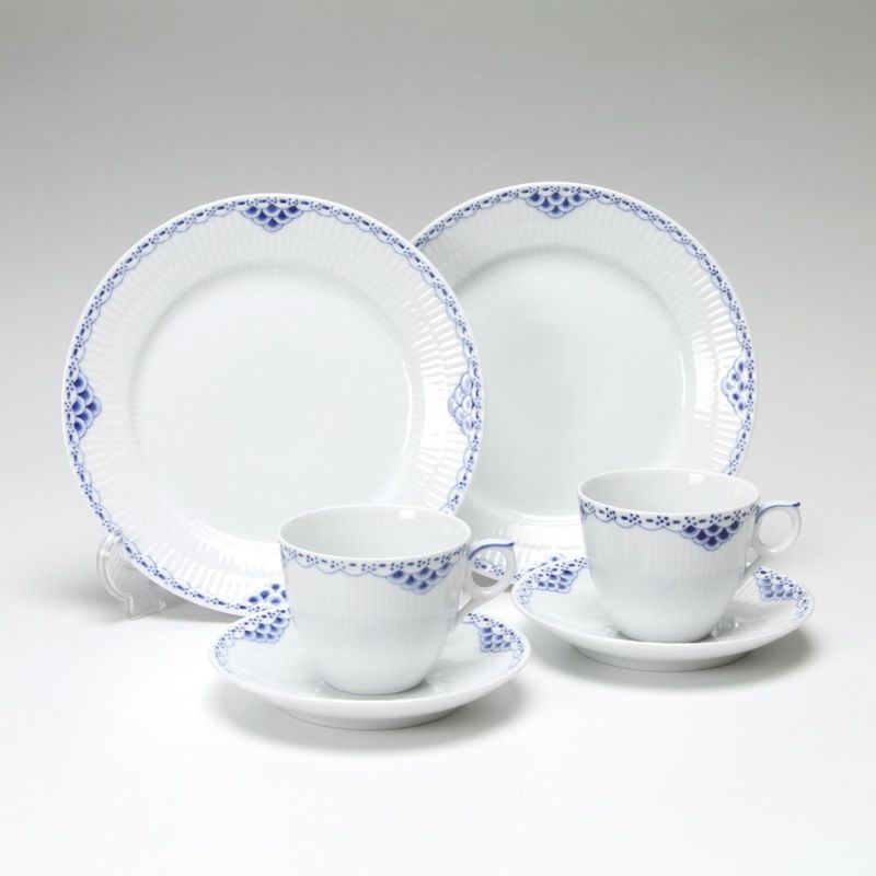 ロイヤルコペンハーゲン（Royal Copenhagen） プリンセス ブルー トリオセット（コーヒー） ペア