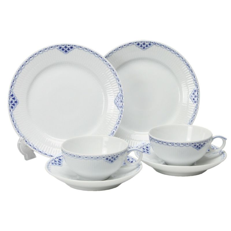 ロイヤルコペンハーゲン（Royal Copenhagen） プリンセス ブルー トリオセット（ティー） ペア