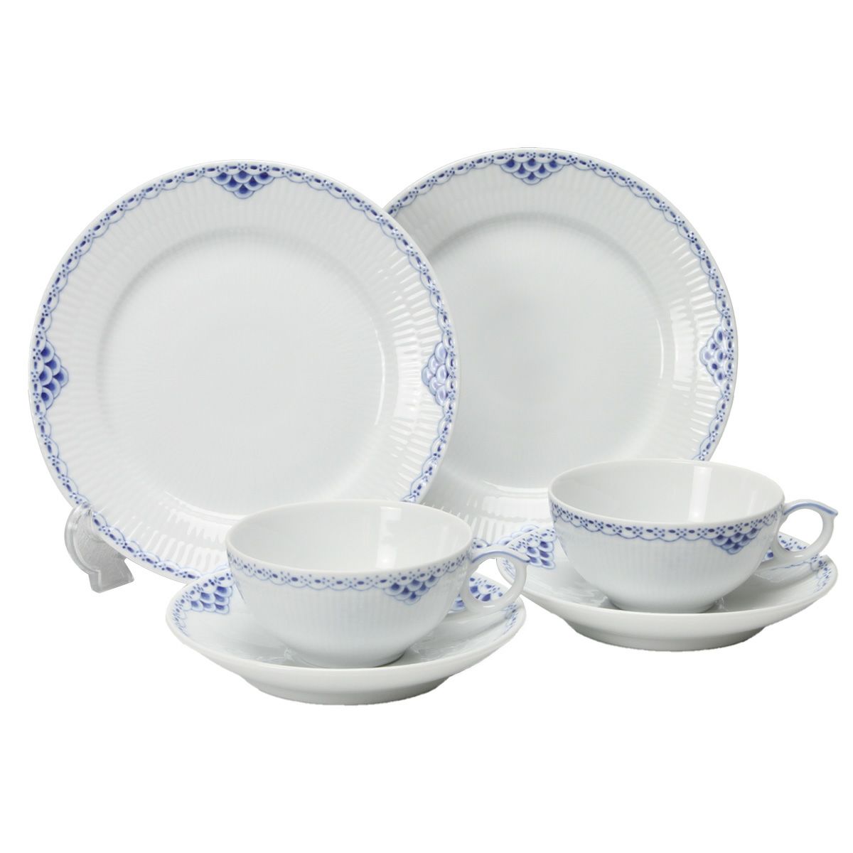 ロイヤルコペンハーゲン（Royal Copenhagen） プリンセス ブルー トリオセット（ティー） ペア