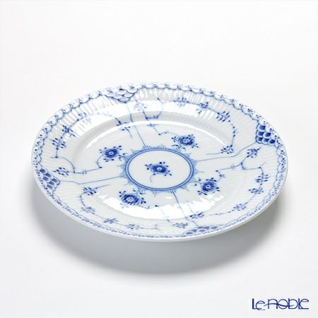 ロイヤルコペンハーゲン（Royal Copenhagen） ブルー フルーテッド ハーフレース トリオセット（ティー）