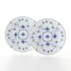 ロイヤルコペンハーゲン（Royal Copenhagen） ブルー フルーテッド プレイン プレート 17cm ペア 1101617／1017198