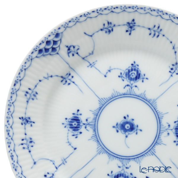 ロイヤルコペンハーゲン（Royal Copenhagen） ブルー フルーテッド ハーフレース トリオセット コーヒー