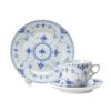 ロイヤルコペンハーゲン（Royal Copenhagen） ブルー フルーテッド ハーフレース トリオセット コーヒー