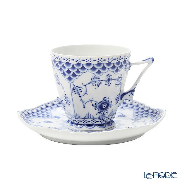 ロイヤルコペンハーゲン（Royal Copenhagen） ブルー フルーテッド フルレース トリオセット コーヒー