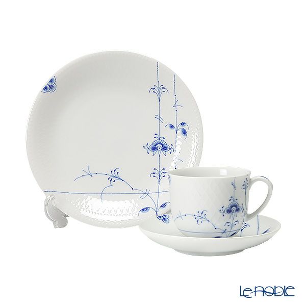 ロイヤルコペンハーゲン（Royal Copenhagen） ブルーパルメッテ トリオセット