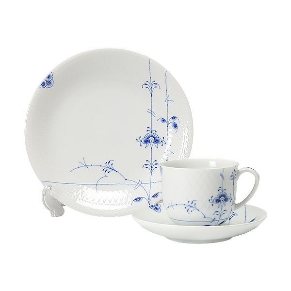 ロイヤルコペンハーゲン（Royal Copenhagen） ブルーパルメッテ トリオセット