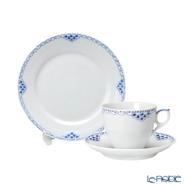 ロイヤルコペンハーゲン（Royal Copenhagen） プリンセス ブルー トリオセット コーヒー