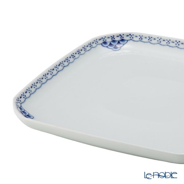 ロイヤルコペンハーゲン（Royal Copenhagen） プリンセス ブルー スクエアディッシュ 10.5cm ＆ 21cm 2点セット
