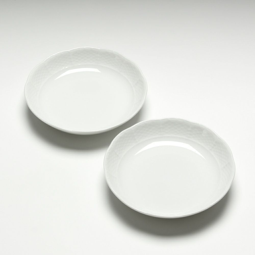 ジノリ1735／リチャード ジノリ（GINORI 1735／Richard Ginori） ベッキオホワイト ディッシュ・ラウンド（S） 13cm ペア