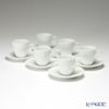 ジノリ1735／リチャード ジノリ（GINORI 1735／Richard Ginori） ベッキオホワイト コーヒーカップ＆ソーサー 120ml 6客セット