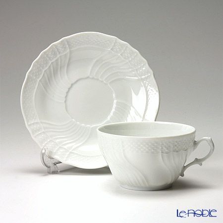ジノリ1735／リチャード ジノリ（GINORI 1735／Richard Ginori） ベッキオホワイト ティーカップ＆ソーサー 240ml ペア