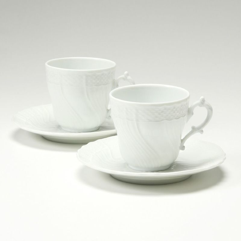 ジノリ1735／リチャード ジノリ（GINORI 1735／Richard Ginori） ベッキオホワイト コーヒーカップ＆ソーサー 200ml ペア