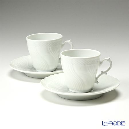 ジノリ1735／リチャード ジノリ（GINORI 1735／Richard Ginori） ベッキオホワイト コーヒーカップ＆ソーサー 120ml ペア