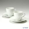 ジノリ1735／リチャード ジノリ（GINORI 1735／Richard Ginori） ベッキオホワイト コーヒーカップ＆ソーサー 120ml ペア