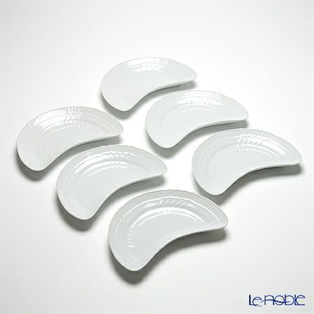 ジノリ1735／リチャード ジノリ（GINORI 1735／Richard Ginori） ベッキオホワイト クレセント 24cm 6枚セット