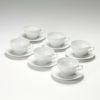 ジノリ1735／リチャード ジノリ（GINORI 1735／Richard Ginori） ベッキオホワイト ティーカップ＆ソーサー 240ml 6客セット
