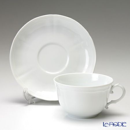 ジノリ1735／リチャード ジノリ（GINORI 1735／Richard Ginori） アンティコ ホワイト ティーカップ＆ソーサー 240ml ペア