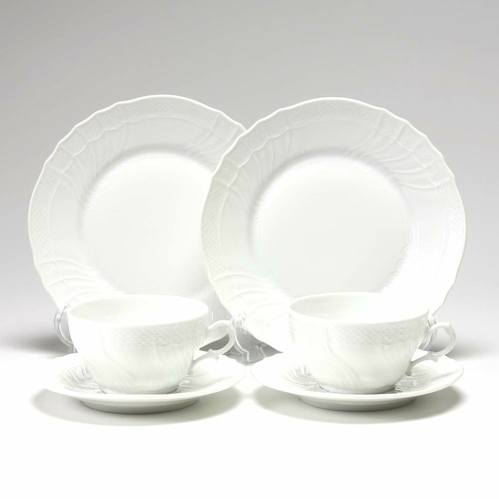 ジノリ1735／リチャード ジノリ（GINORI 1735／Richard Ginori） ベッキオホワイト トリオセット（ティー） ペア