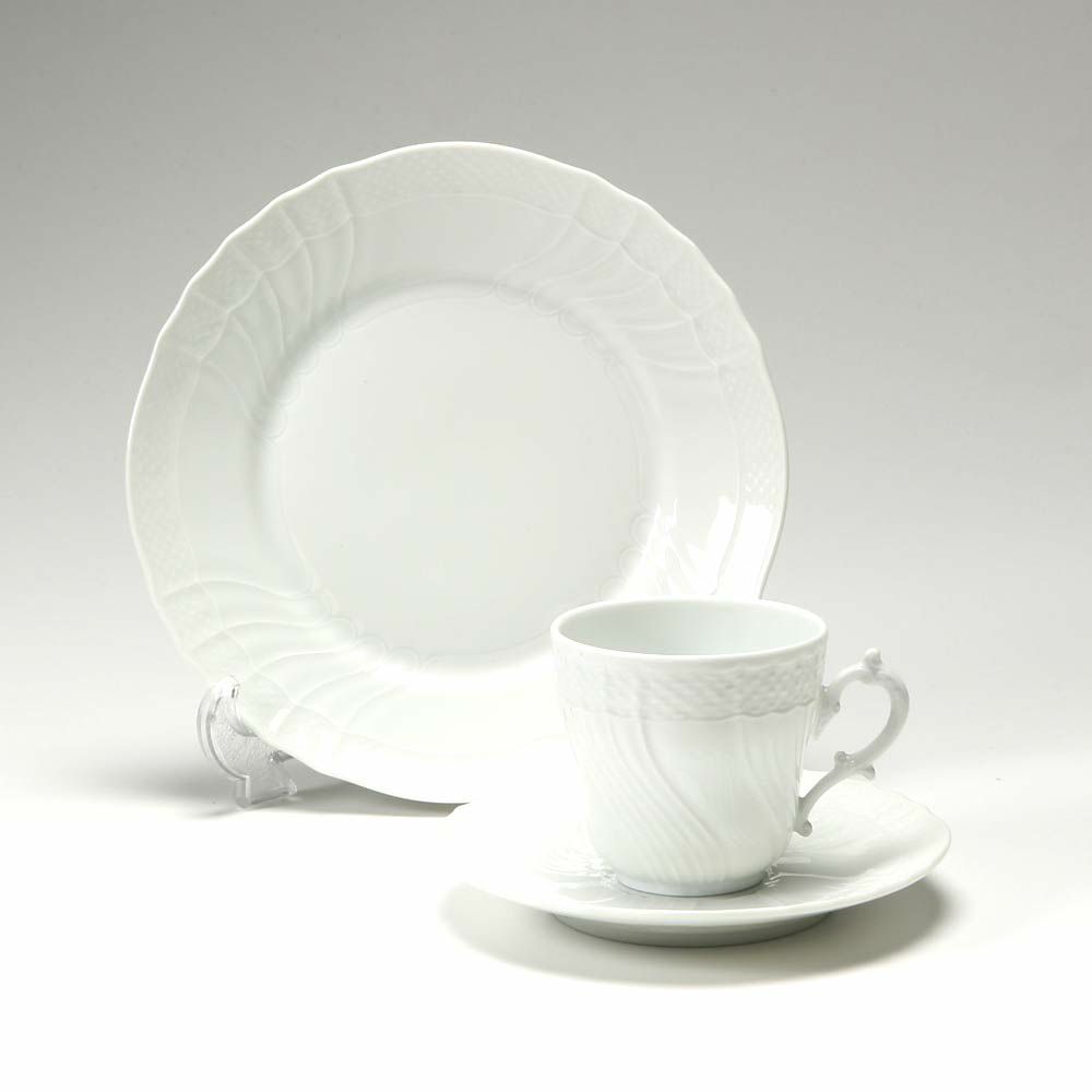 ジノリ1735／リチャード ジノリ（GINORI 1735／Richard Ginori） ベッキオホワイト トリオセット（コーヒー）