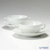 ジノリ1735／リチャード ジノリ（GINORI 1735／Richard Ginori） ベッキオホワイト スープカップ＆ソーサー 300ml ペア