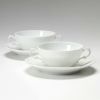 ジノリ1735／リチャード ジノリ（GINORI 1735／Richard Ginori） ベッキオホワイト スープカップ＆ソーサー 300ml ペア