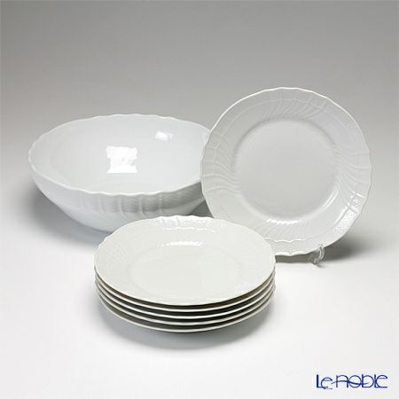 ジノリ1735／リチャード ジノリ（GINORI 1735／Richard Ginori） ベッキオホワイト サラダセット B