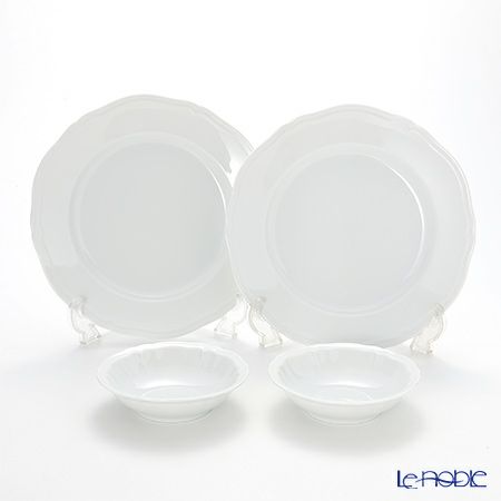 ジノリ1735／リチャード ジノリ（GINORI 1735／Richard Ginori） アンティコ ホワイト プレートセット