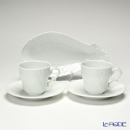 ジノリ1735／リチャード ジノリ（GINORI 1735／Richard Ginori） ベッキオホワイト 2人用 ドルチェ3点セット E