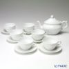 ジノリ1735／リチャード ジノリ（GINORI 1735／Richard Ginori） ベッキオホワイト ティーカップ＆ソーサー ＆ ティーポット 7点セット
