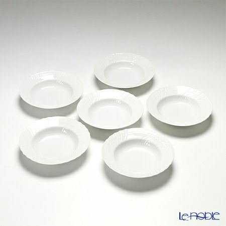 ジノリ1735／リチャード ジノリ（GINORI 1735／Richard Ginori） ベッキオホワイト スーププレート 20cm 6枚セット