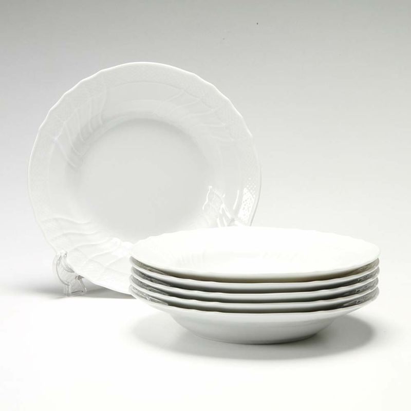 ジノリ1735／リチャード ジノリ（GINORI 1735／Richard Ginori） ベッキオホワイト スーププレート 24cm 6枚セット