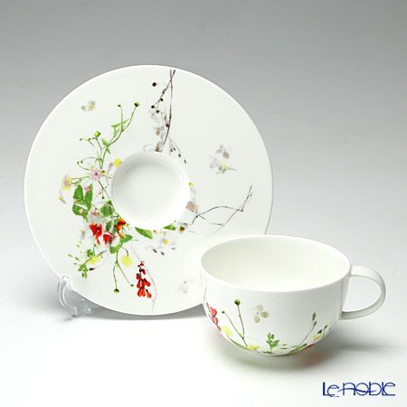 ローゼンタール Fleurs Sauvages 野花 ティーカップ＆ソーサー 250ml ペア