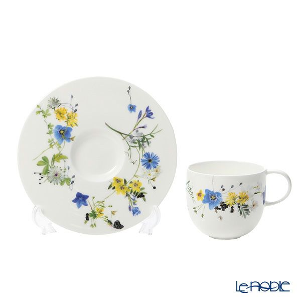 ローゼンタール アルプスの花／アルプスフラワー コーヒー カップ＆ソーサー 200ml ペア
