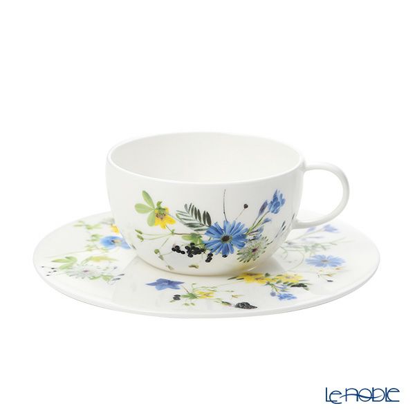 ローゼンタール アルプスの花／アルプスフラワー ティーカップ＆ソーサー 250ml ペア