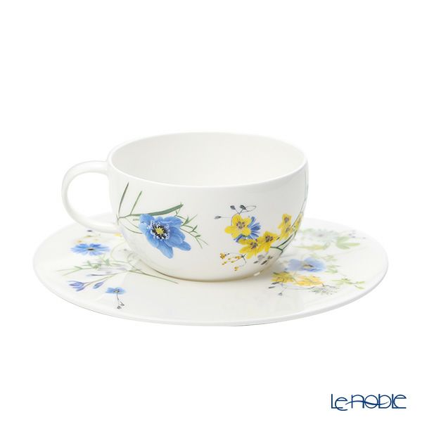 ローゼンタール アルプスの花／アルプスフラワー ティーカップ＆ソーサー 250ml ペア