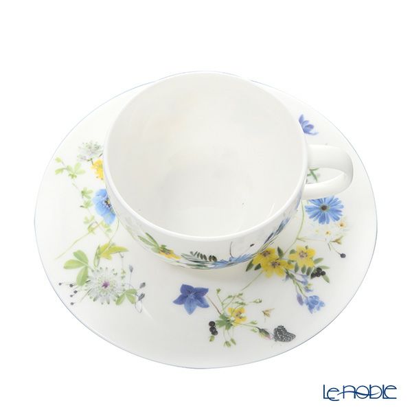 ローゼンタール アルプスの花／アルプスフラワー ティーカップ＆ソーサー 250ml ペア