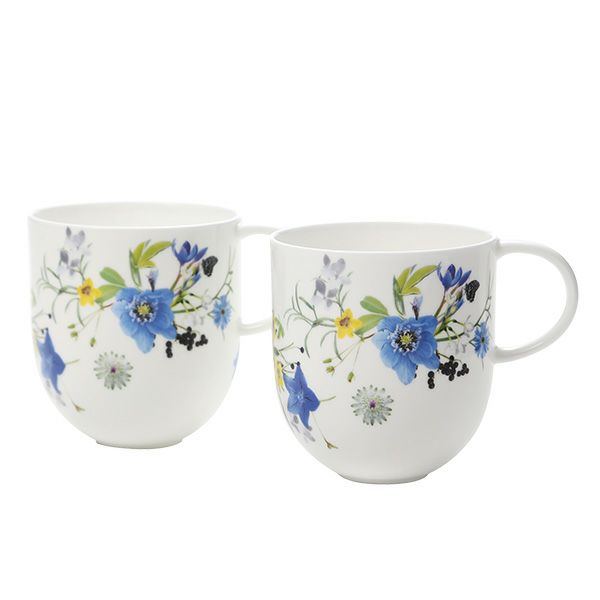 ローゼンタール アルプスの花／アルプスフラワー マグカップ 340ml ペア