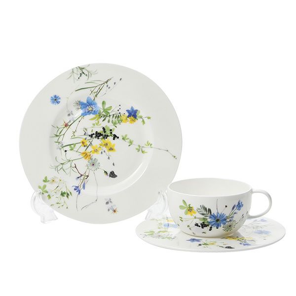 ローゼンタール アルプスの花／アルプスフラワー トリオセット ティー