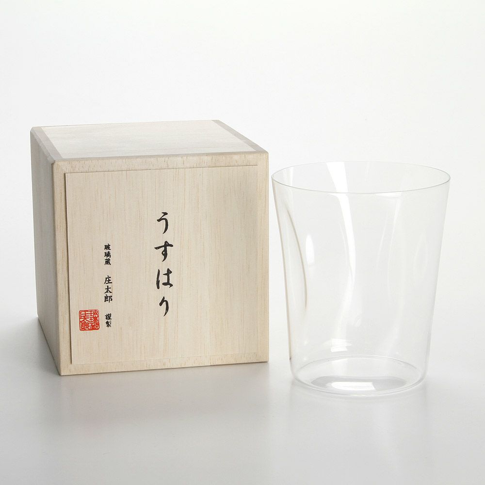 松徳硝子 うすはり SHIWA オールド（L）380ml 【木箱入】
