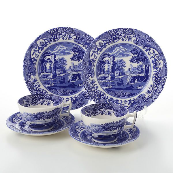 スポード ブルーイタリアン トリオセット ペア