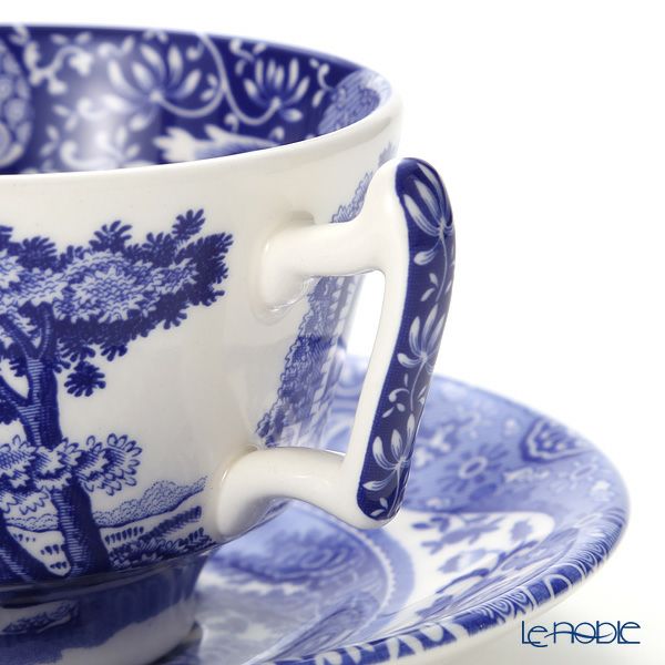 スポード ブルーイタリアン ティーカップ＆ソーサー ペア