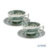 スポード グリーンイタリアン ティーカップ＆ソーサー 200ml ペア