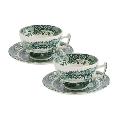 スポード グリーンイタリアン ティーカップ＆ソーサー 200ml