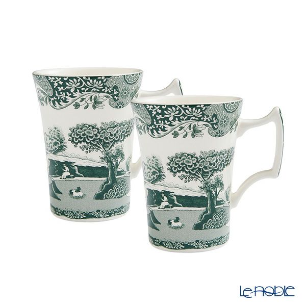 スポード グリーンイタリアン マグカップ 280ml ペア