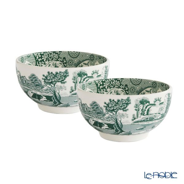 スポード グリーンイタリアン ボウル 11cm ペア