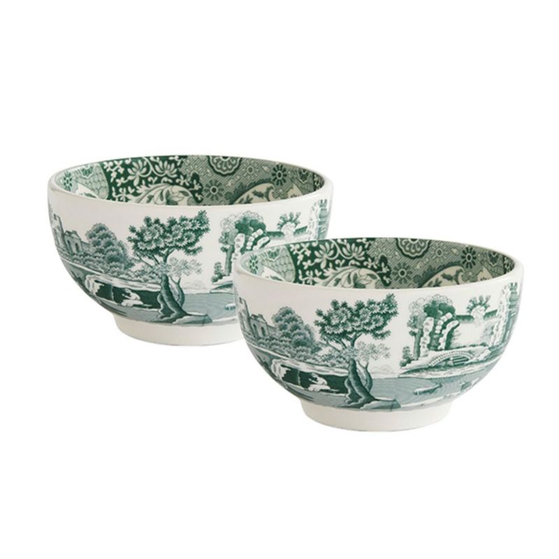 スポード グリーンイタリアン ボウル 11cm ペア