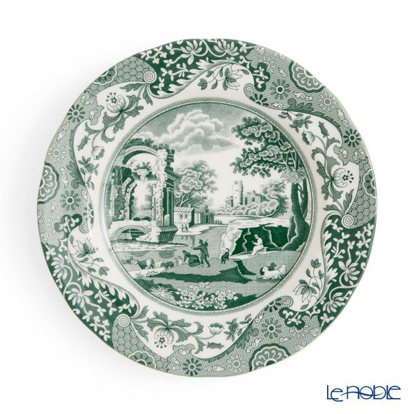 スポード グリーンイタリアン プレート 20cm ペア