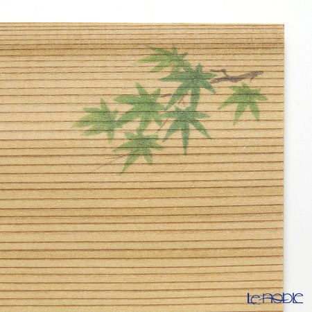 高野竹工 和菓子5客組セット かえで 杉小皿＆本煤竹楊枝節付