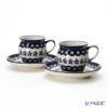ポーリッシュポタリー（ポーランド陶器） ボレスワヴィエツ コーヒーカップ＆ソーサー 160ml 913／710／A-166A ペア