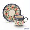 ポーリッシュポタリー（ポーランド陶器） ボレスワヴィエツ コーヒーカップ＆ソーサー 160ml 913／710／DU158 ペア